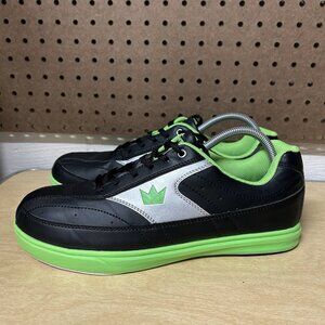 Brunswick Renegade Bowling Shoes Black Neon Green Size 9.5